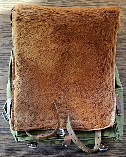 Nazi Wehrmacht Fur-Flapped “Tornister” Backpack Dated 1937...$185 SOLD