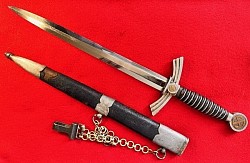 Nazi Luftwaffe Officer's 1st Model Dress Dagger by Robert Klaas...$695 SOLD