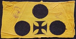 Nazi “War Wounded” (Blind or Deaf) Early Pattern Armband with Inkstamps...$125 SOLD