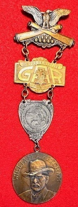 Original Civil War Veterans' 55th GAR 1921 National Encampment Badge...$55 SOLD