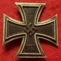 Nazi Iron Cross 1st Class Marked “65